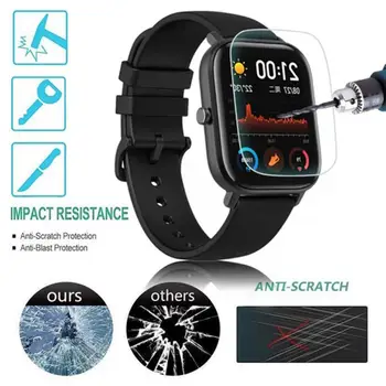 Minkštas Apsauginis Stiklas Huami Amazfit GTS smartwatch Visiškai Padengti Grūdinto Stiklo Screen Protector Nulio Įrodymas, Plėvelės smart grupė