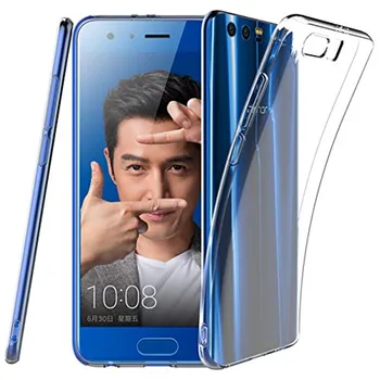 Minkštas Skaidrios Tpu Silikono Atveju Huawei Honor 9 STF-AL00 STF-AL10 STF-L09 Galinį Dangtelį 5.15 colių Atveju, Huawei Honor9 Atveju