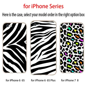Minkštas Viršelis Telefono dėklas Skirtas iPhone 11 Pro Max X XS Max XR 5 5S SE 6S 6 4 4S 7 8 Plius Pastebėtas zebra stripes