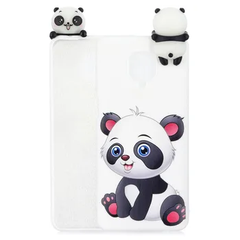 Minkšto Silikono Atveju Xiaomi Redmi 8 8A 9 Pastaba 9S 10X Pro Galinį Dangtelį Redmi 8 Pastaba Pastaba 8T 3D Mielas Panda Vienaragis Telefono Coque