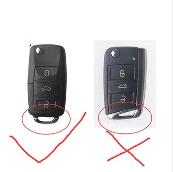 Minkštos TPU Automobilio raktas padengti Vw Jetta Golf Passat Vabalas Polo Bora 2 / 3 mygtuką apversti raktas apsaugoti Priedai keychain