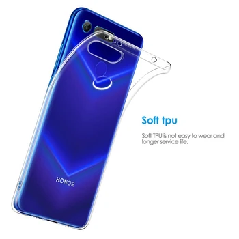 Minkštos TPU Silikoninis Telefono dėklas, skirtas Huawei Honor Peržiūrėti 20 V20 Skaidrus galinis Dangtelis Korpuso 360 Apsaugos atsparus smūgiams View20 6.4 Rubisafe