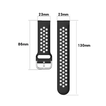 Mišrios Spalvos Silikono Juostų Fitbit Versa 2 / Versa / Versa lite Smart Žiūrėti Apyrankę ant Riešo Dirželis Sporto Juostos Priedai 23 mm