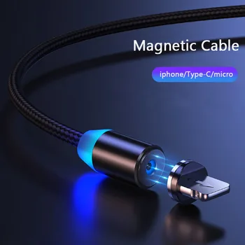 Mobiliųjų Telefonų Priedai Magnetinių Įkrovimas USB LED Magnetinio USB Kabelis / Micro-USB / Tipas-C Magnetas Įkroviklis