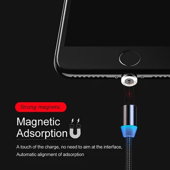 Mobiliųjų Telefonų Priedai Magnetinių Įkrovimas USB LED Magnetinio USB Kabelis / Micro-USB / Tipas-C Magnetas Įkroviklis