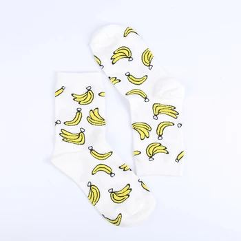 Modeager korėjos Naujovė Bananų Pieno Avokadų, Ananasų Suši Vaisių Maisto Moterų Ponios Kojinės Medvilnės Mielas Moterų Christams dovanų kojinių