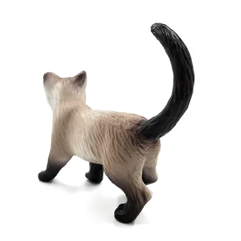 Modeliavimo Mini katės statulėlės gyvūnų Modelio Bonsai namų dekoro miniatiūriniai pasakų sodo puošmena priedai šiuolaikinės statula pav.