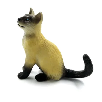 Modeliavimo Mini katės statulėlės gyvūnų Modelio Bonsai namų dekoro miniatiūriniai pasakų sodo puošmena priedai šiuolaikinės statula pav.