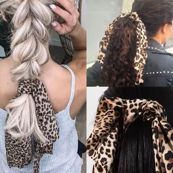 Moteris Leopard Scrunchies Moteris Pavasario Plaukų Ryšius Mergaitėms Plaukų Juosta Moterų Plaukų Aksesuarų, Papuošalų Gumos Juosta Hairband