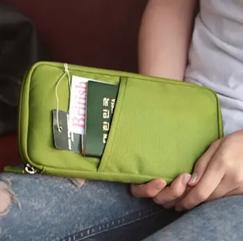 Moters vyriškos Lyties Piniginės maišelį Kelionės Piniginės Šeimos Paso Turėtojas Vandeniui ID Kortelės Dokumentas Atveju, Krepšys, piniginė rankinukas