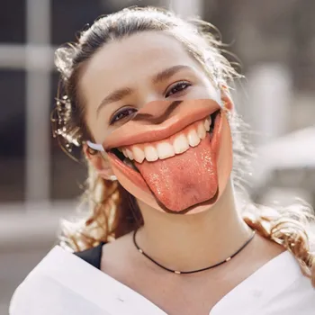 Moterų juokingi burną Stabdžių Dulkių, Smėlio Išmetamųjų Saulės Poket Kvėpuojantis Dviračių Mados Dizaineris Veido Maksas Daugkartinio naudojimo Veidą Skara