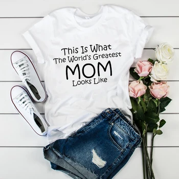 Moterų Mama Momlife Raidžių Mados Motina Drabužių Tees Viršūnes Grafinis Moterų, Merginų, Moterų Lady T-Shirt Tumblr Marškinėliai T-shirts