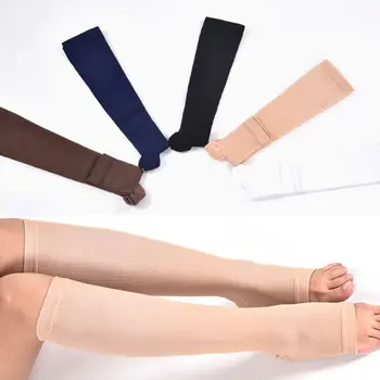 Moterų, Vyrų Unisex Atidaryti Tne Kelio Aukštos Kojinės Kojų Atramą Šilčiau Paramos Skausmo Terapijoje Anti-Nuovargio Sporto Glaudinimo Kojinės