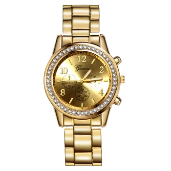 Moterų Ženevos Klasikinis Apyrankės, Laikrodžiai Prabangos Žiūrėti Moterų Laikrodžiai Rose Gold moteriški Laikrodžiai Laikrodis Reloj Mujer Relogio Feminino