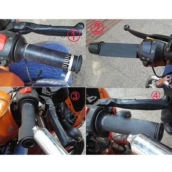 Motociklo rankena šildytuvas 12V motociklo elektrinių automobilių šildymo rankena padengti Veidrodėliai Rankiniai Spaustuvai E-dviračio Rankenos, Šildomos Šilčiau Rinkinys