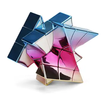 Moyu DNR Kubas 3x3x3 Metalizuotu Galvanizavimo Susukti Cube Limited Edition vėjo malūnas Fisher Twisty Kubo Švietimo Žaislai, Vaikų