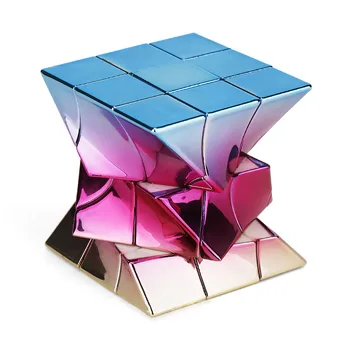 Moyu DNR Kubas 3x3x3 Metalizuotu Galvanizavimo Susukti Cube Limited Edition vėjo malūnas Fisher Twisty Kubo Švietimo Žaislai, Vaikų