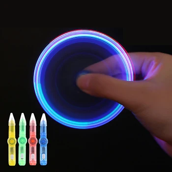 Multi-funkcija blizga šviesos kamuolys-taškas pen vaikų kūrybinės žaislai verpimo gyro mokymosi išskleidimo LED spalvinga žiburiai