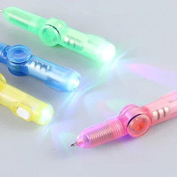 Multi-funkcija blizga šviesos kamuolys-taškas pen vaikų kūrybinės žaislai verpimo gyro mokymosi išskleidimo LED spalvinga žiburiai