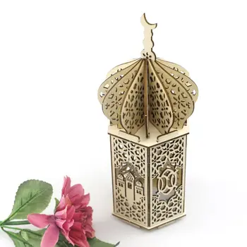 Musulmonų Festivalis Šviesos Ramadanas Eid Mubarakas Papuošalų, Medinių LED Lempos Palace 