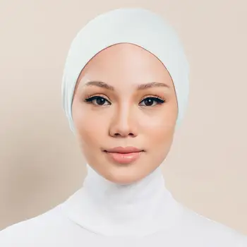 Musulmonų Vidinis Hijab Kepurės Ruožas Turbaną Bžūp Moterų Islamas Headwrap Underscarf Variklio Dangtis, Pilnas Draudimas Pagal Šaliko, Kepurės Turbante Mujer