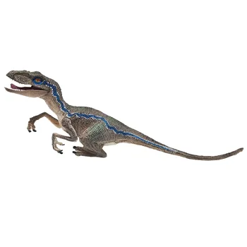 Mėlyna Velociraptor Dinozaurų Modelis Veiksmų Skaičius, Gyvūnų Modelio Žaislų Kolekcija Berniukams Modelis Žaislas, Lėlė Figuras Žaislai Vaikams