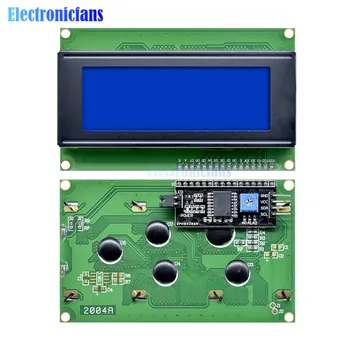 Mėlynas Ekranas IIC I2C TWI SPI Serial Interface 2004 20X4 Pobūdžio HD44780 Valdytojas Mėlynos spalvos Ekrano Apšvietimas Arduino LCD