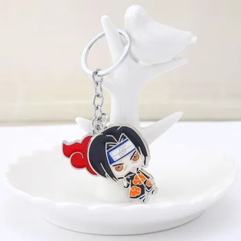 NARUTO Keychain Anime Key Chain Akatsuki skrybėlę, Raktų Žiedas Turėtojas slenka Pakabukas Chaveiro Papuošalų, Suvenyrų, Dovanų Gerbėjai
