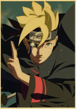 Naruto Vintage Retro Anime Plakatas Uzumaki Plakatas Gabalas Baras Kavinė Namų Dekoro Siena Lipdukas Tapyba