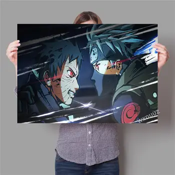 Naruto vėliavos medienos kakashi japonų anime sienų apdailai HD kokybės Namų Dekoro Meno Dekoras Vaikų Kambarį, plakatai, drobė, tapyba K726