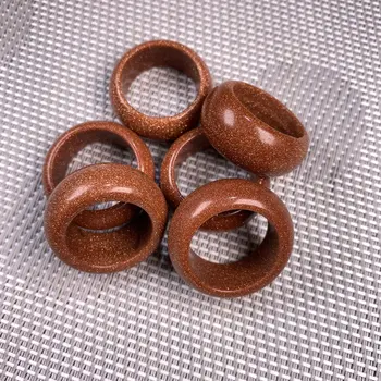 Natūralaus akmens žiedai dviejų rūšių modelius, žavesio papuošalų įvairovę akmenys madinga dovanos moterims ar draugę, 12mm pločio