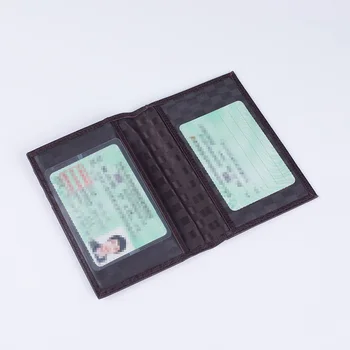 Natūralios Odos rusijos vairuotojo pažymėjimą Piniginės kreditinės id kortelės turėtojas Slim Karvės Odos Vairuotojo pažymėjimą Padengti 9.6*13.7 cm