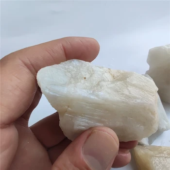 Natūralus Baltas Mėnulio Akmuo Labradoras Akmuo Krito Akmuo Kristalas Rockstone Reiki Healing Pavyzdys Neapdorotų Žaliavų Surinkimas