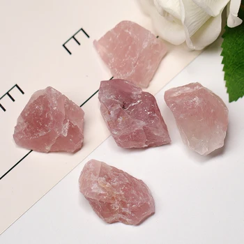 Natūralus Kristalinis Kvarcas Rupi Mineralinių Pavyzdys, Rožių Kristalų, Netaisyklingos Formos, Grubus Roko, Reiki Gydymo Akmuo Namų Puošybai