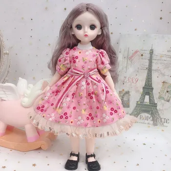 Nauja 30cm Lėlės Drabužių Mados Nėrinių Suknelė Lėlės Rinkinys BJD Doll Priedai 