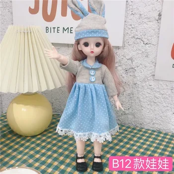 Nauja 30cm Lėlės Drabužių Mados Nėrinių Suknelė Lėlės Rinkinys BJD Doll Priedai 