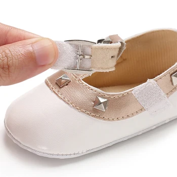 Naujagimio Kūdikio Mergina Lovelę PU Odos Įkrovos Batai Prewalker Feetwear Karšto