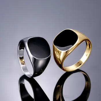 Naujai Atvykusių Vyrų Žiedas Madinga Minimalistinio Dizaino Naftos Lašas Emalio Piršto Žiedai Mados Šaliai, Papuošalai