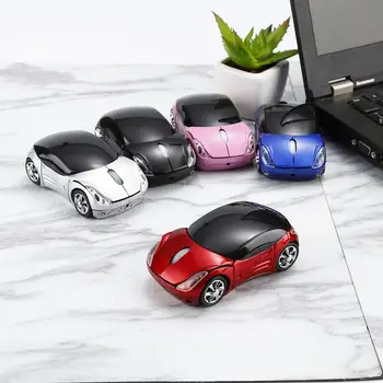 Naujai Kūrybos Belaidžio Automobilių Pelė Su 3 Uostų Kompiuterinių Žaidimų 2,4 GHz Belaidžio Ryšio Automobilių Pele Nešiojamą Kompiuterį Planšetinį Kompiuterį, Žaidimų