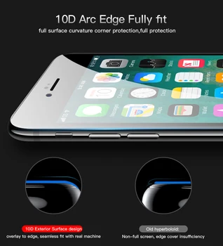 Naujas 10D Stiklo Apsauginė Plėvelė iPhone 11 11Pro Max XR X XS Max 7 8 6S Plius 11Pro Max SE 2020 Grūdintas Screen Protector Stiklo