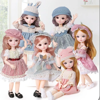 Naujas 12 Colių Lėlės Suknelė 30cm BJD Doll, Aksesuarai Lėlėms Aukštos Kokybės Drabužius Vaikams 