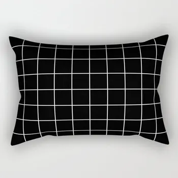 Naujas 30X50CM Black & White Juosmens Užvalkalas Karšto Šiuolaikinės Šiaurės šalių Geometrinis Spausdinti Pagalvėlė Atveju, Svetainės Sofa-Lova Dekoratyvinės Pagalvės