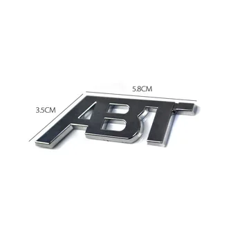 Naujas 3D ABT logotipą, remontuoti automobilį ženklelis auto priekinės grotelės emblema lipdukai automobilio lipdukas, decal