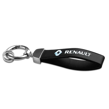 Naujas 3D Metalo Oda Emblema Automobilio Pultelio Klavišą Grandinės Žiedai Renault duster megane 2 3 fotografavimo fluence clio kadjar vaizdingas Captur