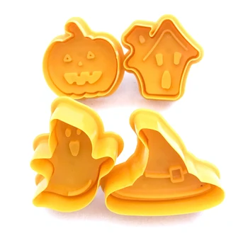 Naujas 4pcs/pak Slapukas Antspaudas Sausainių Pelėsių 3D Slapukas Stūmoklį Cutter 