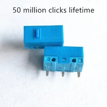Naujas Atvykimo originalus Huano mėlyna korpuso blue dot Pelės mikro jungiklis micro mygtuką 50 mln. paspaudimų gyvenime aukso lydinio kontaktoriaus