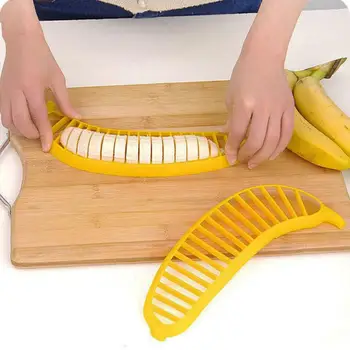 Naujas Bananų Slicer Chopper Cutter Vaisių Salotos Daržovių Dešra Javų Pjovimo Bananų Pjovimo Įrankis Virtuvėje Kepimo Įtaisus Įrankis