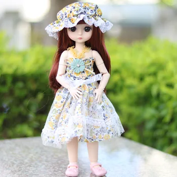 Naujas BJD Doll Priedai 30cm Lėlės Suknelė Lėlės Mados Dienos Dressup cowgirl Dressup Drabužiai Vaikams 