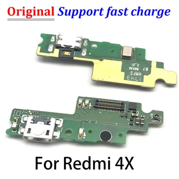 Naujas Dock Connector Micro USB Įkroviklio Įkrovimo lizdas Flex Kabelis, Mikrofonas Valdybos Xiaomi Redmi 3 3 4 4A 5 5A 4 Pro