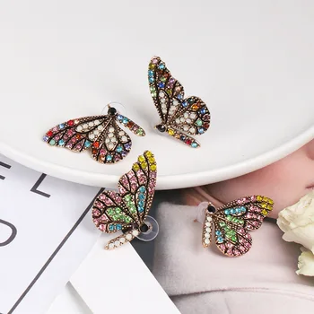 Naujas drugelio sparnai stud auskarai,mados auskarai moterų 2020 m. ataskaita priedai drugelio sparnai papuošalai wholesal